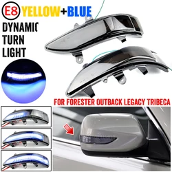 Espejo retrovisor dinámico con intermitente LED para Subaru 2008-2011