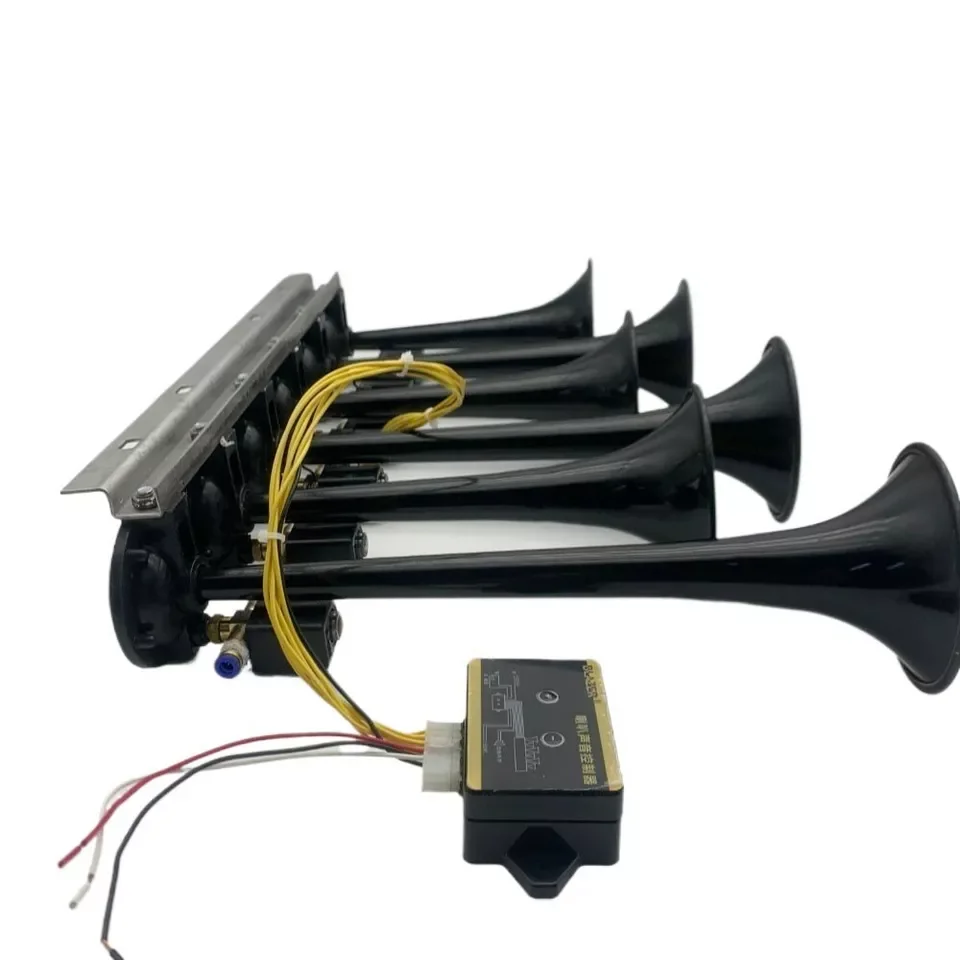 Bocina de aire BASURI 12/24 V para camión – 130 dB - imagen 3