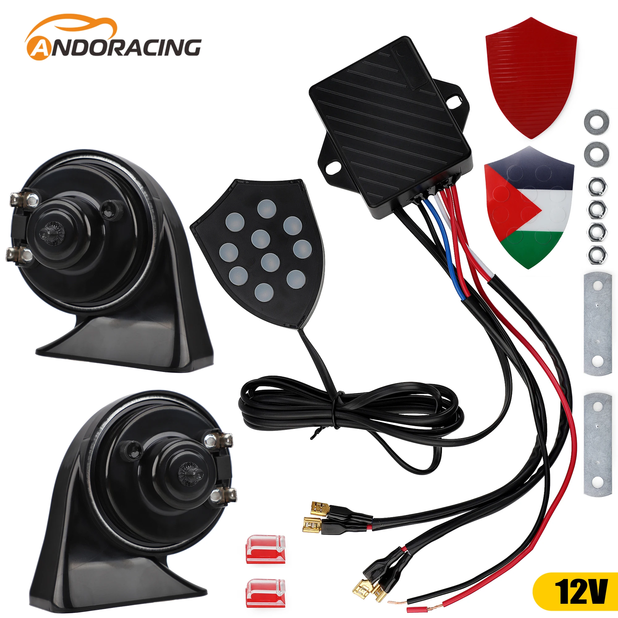 Bocina electrónica musical universal 12 V con controlador