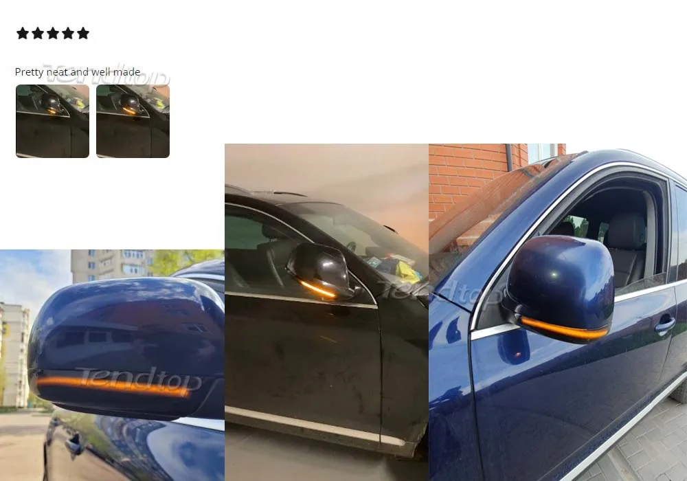Intermitentes LED dinámicos para los espejos del Volkswagen Touareg 7L