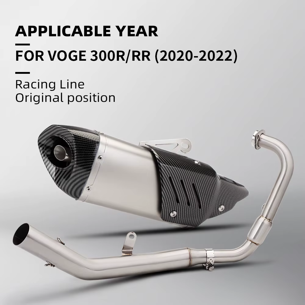 Sistema de escape completo 51 mm VOGE 300R/300RR 2020-2022