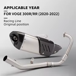 Sistema de escape completo 51 mm VOGE 300R/300RR 2020-2022