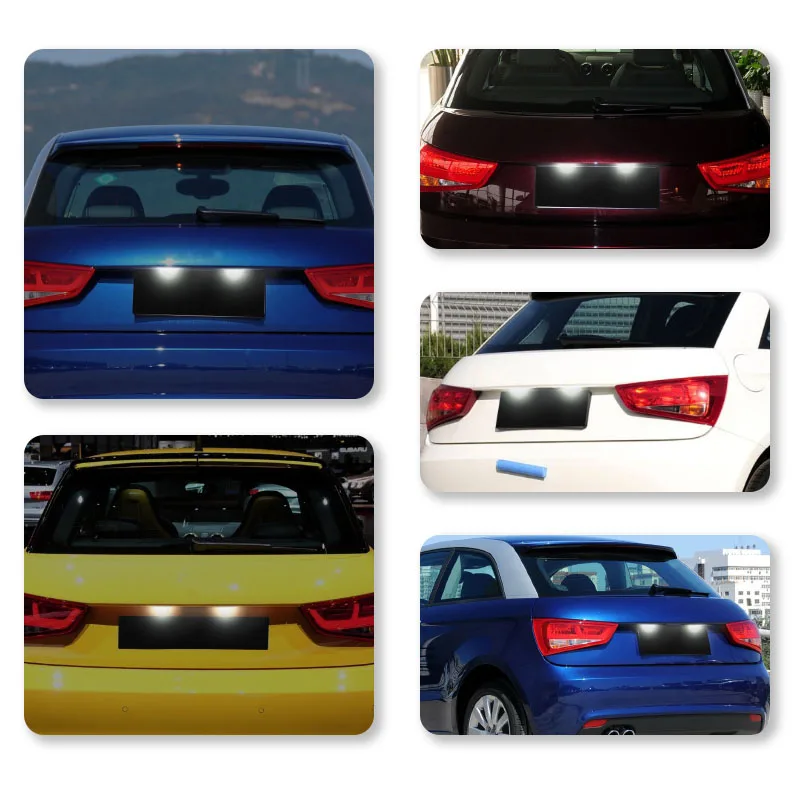Bombillas LED Canbus 6000 K para matrícula Audi A1, A4 B8 y Q5 - imagen 3