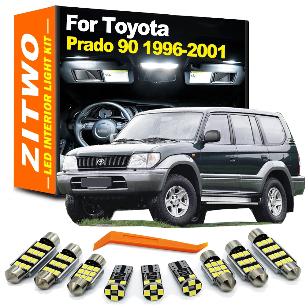 ZITWO-luz Interior de 12 piezas para Toyota Prado 90 LC