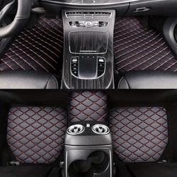 Alfombrillas universales de cuero PU impermeables para coche