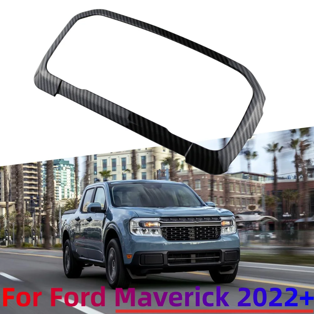 Embellecedor salpicadero fibra carbono ABS para Ford Maverick 2022-2024 - imagen 3
