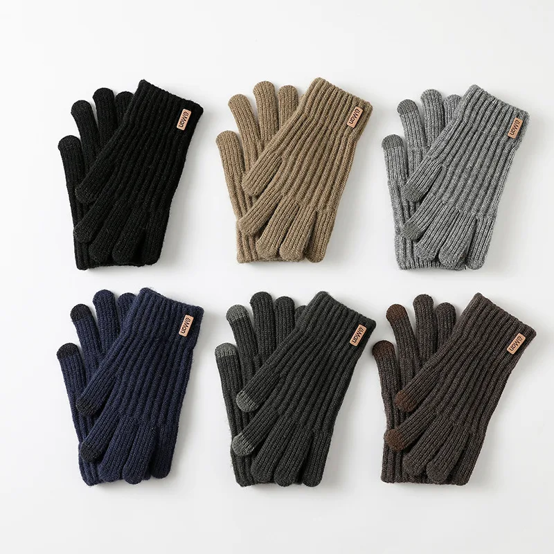 Guantes táctil lana forro polar – ciclismo y deportes invierno - imagen 2