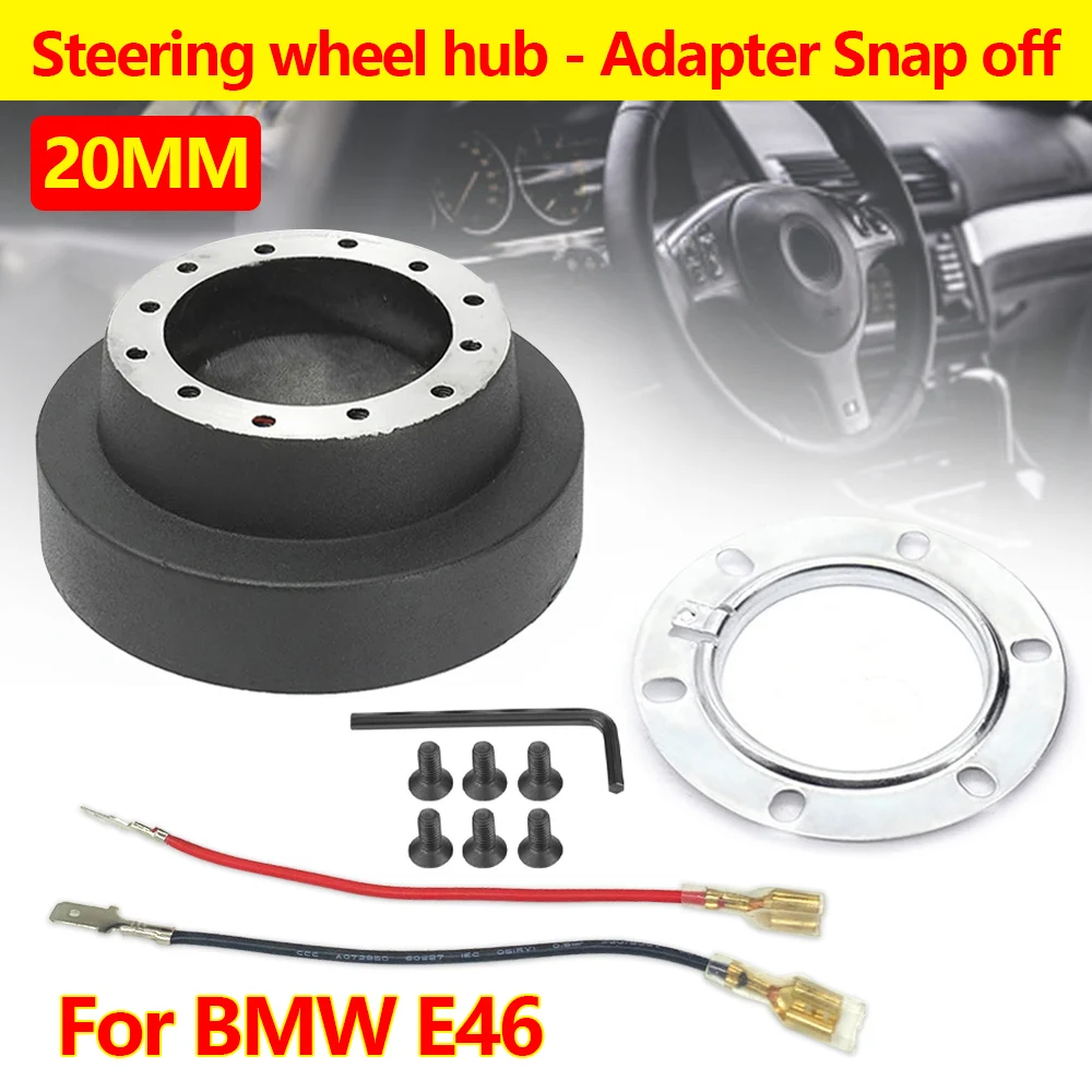 Adaptador de volante de liberación rápida para BMW E46, MOMO y OMP - imagen 5