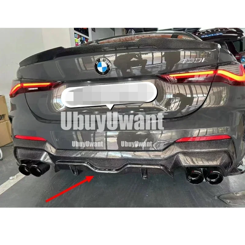 Para G22 G23 parachoques de fibra de carbono Real difusor de coche divisor de parachoques cubierta delantal embellecedor para BMW M440i m-tech 2020 + - imagen 5