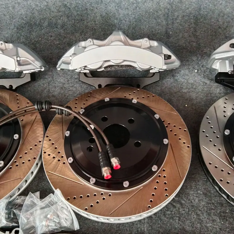 Kit frenos Syeten discos ranurados y pinzas para Volvo S60 - imagen 2
