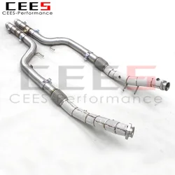 Tubo escape CEES acero inox recto Mercedes S500 S550 2014-2018