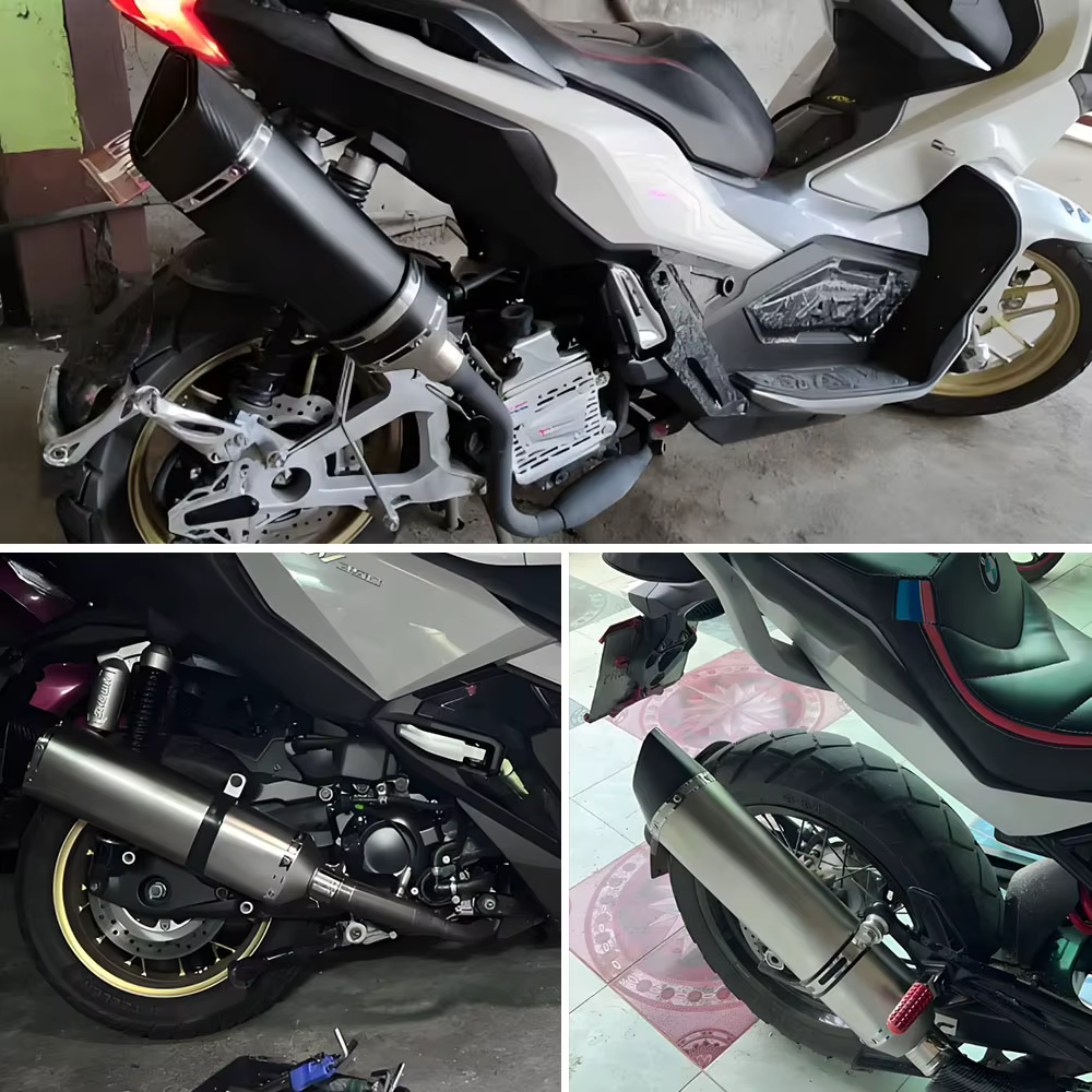 Silenciador universal de escape para moto con DB killer - imagen 5
