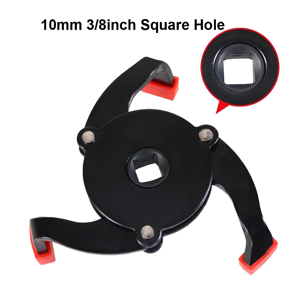 Llave universal para filtros de aceite en color negro y rojo