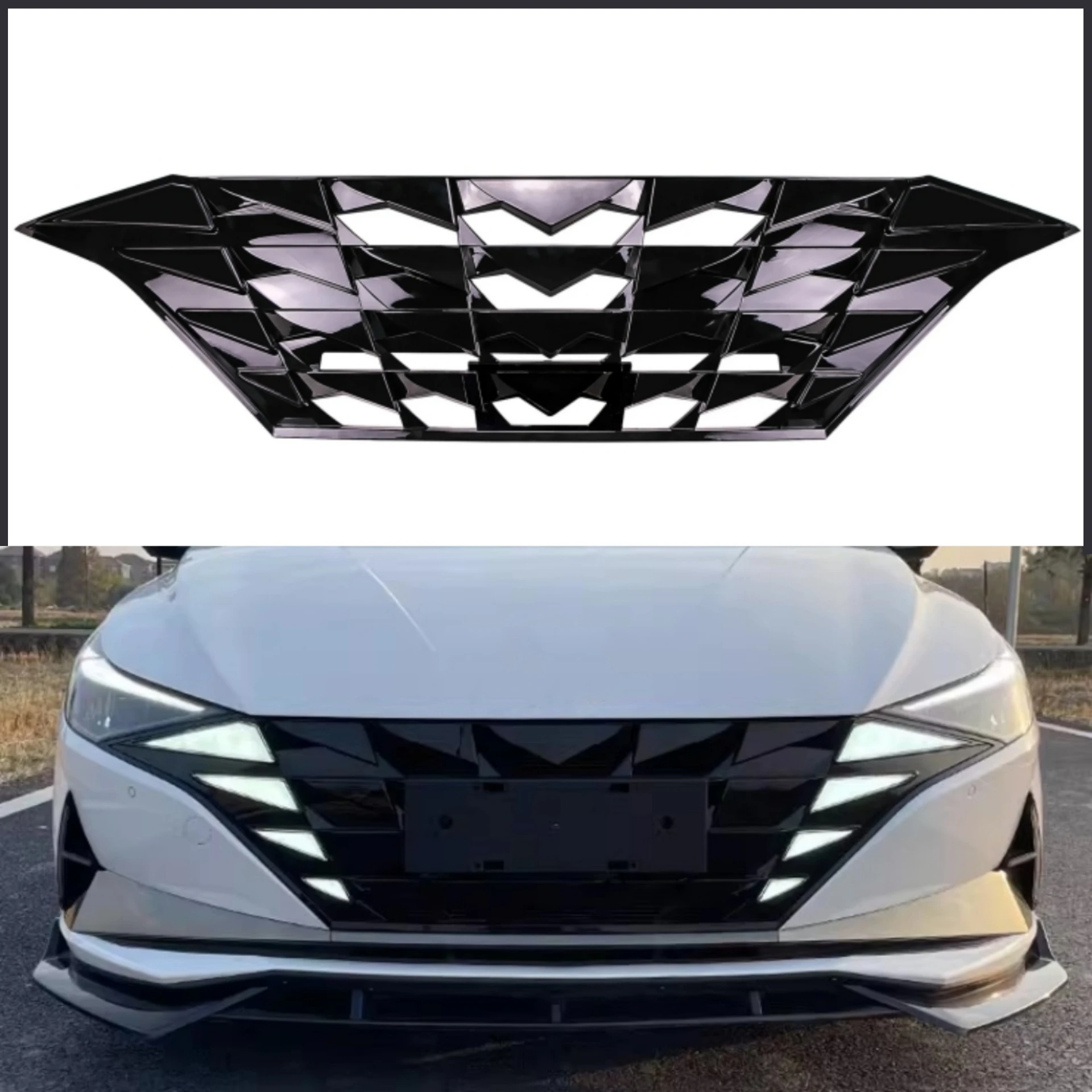 Rejilla delantera con luces LED para Hyundai Elantra 2021