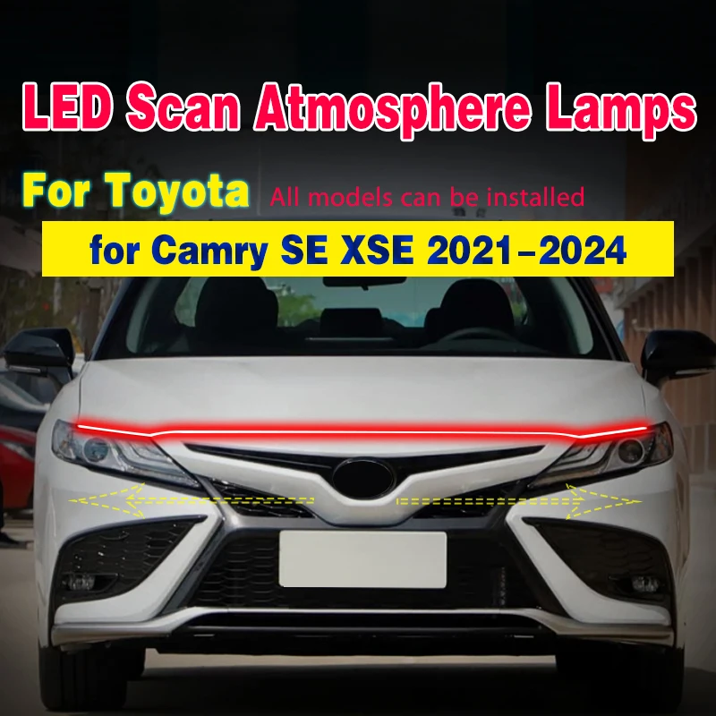 Tira LED para capó Toyota Camry 2021-2024, 12 V resistente al agua