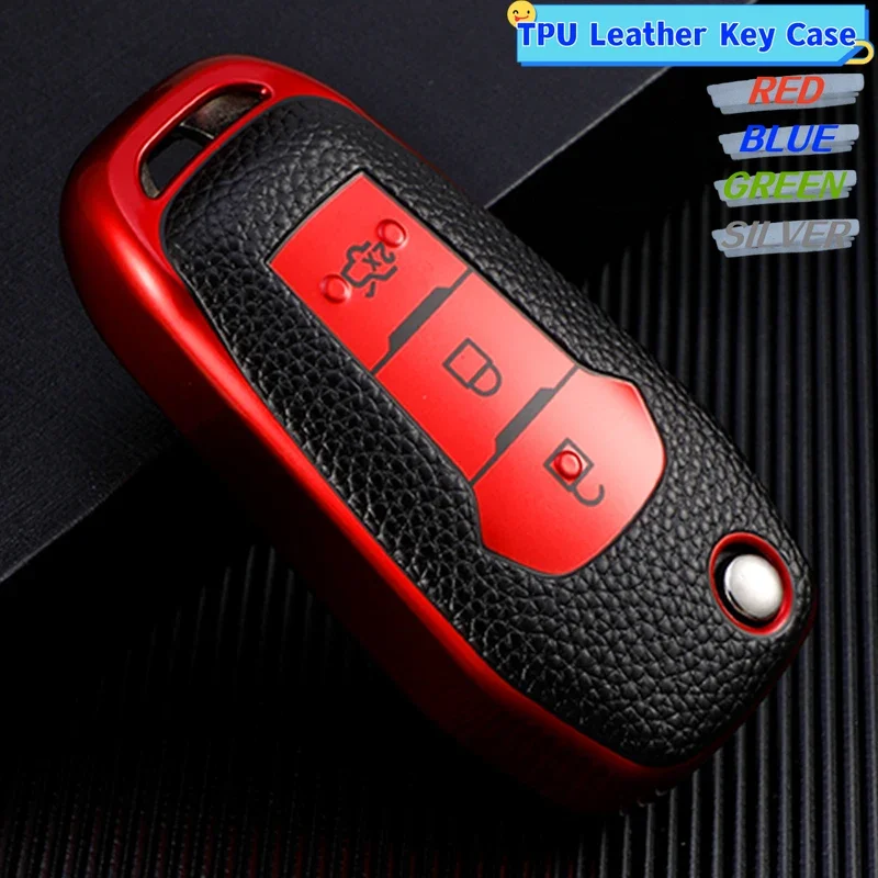 Funda de cuero TPU para llave Ford Fusion, Fiesta, Mondeo, Kuga, Ranger - imagen 3