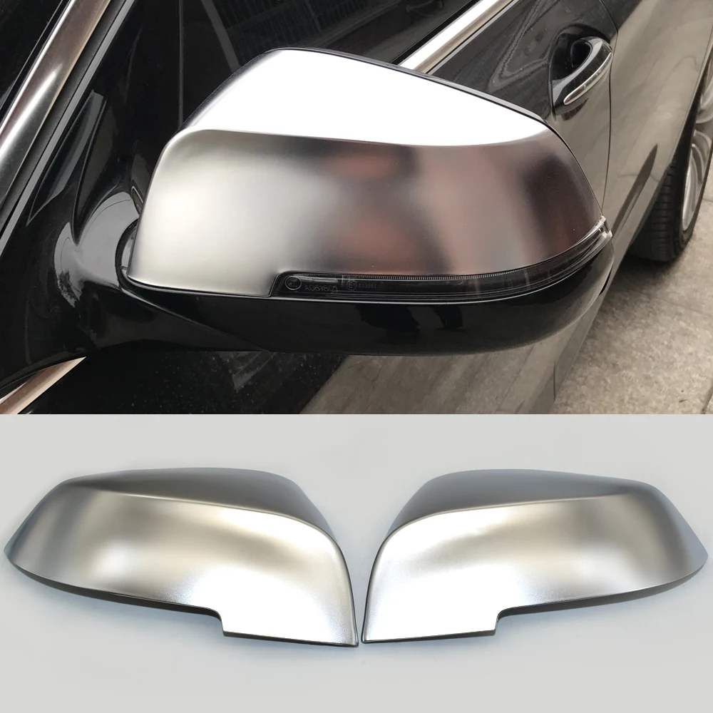 Cubiertas de espejo plateado cromado mate para BMW serie 1 2 3 4