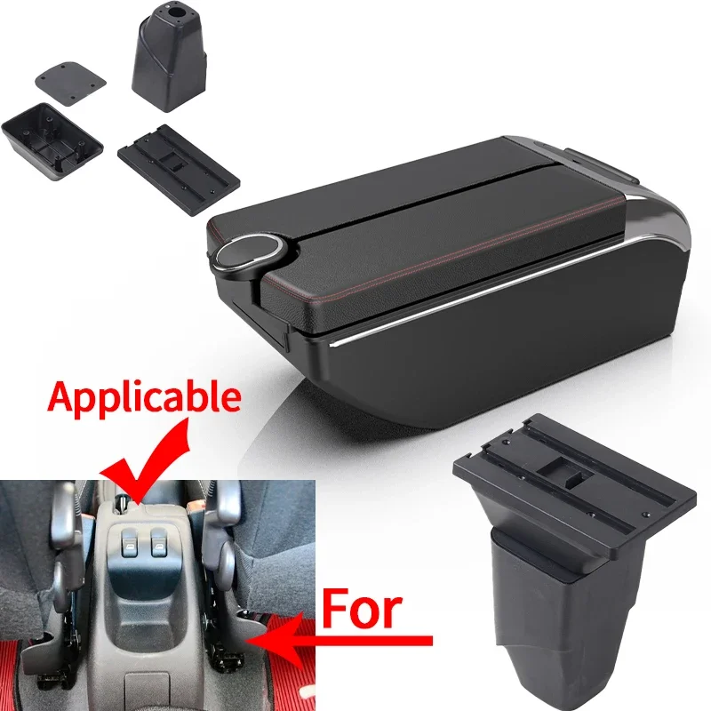 Reposabrazos con almacenaje y USB para Peugeot 206 y 206 CC - imagen 2