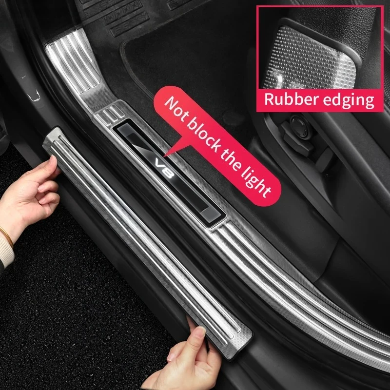 Umbrales protección bienvenida para Land Rover Defender 110 130