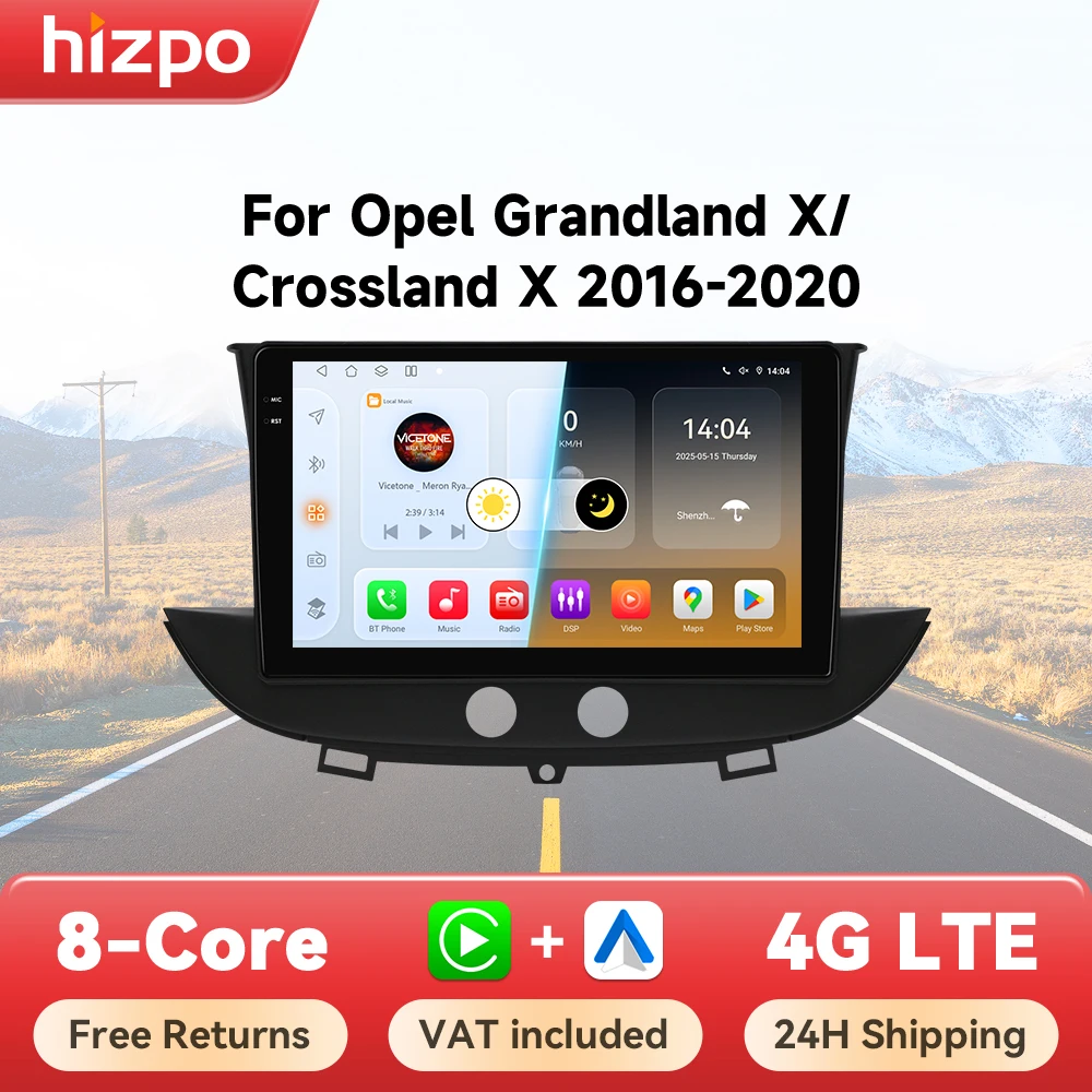 Radio GPS Hizpo con Wi-Fi para Opel Grandland X/Crossland X