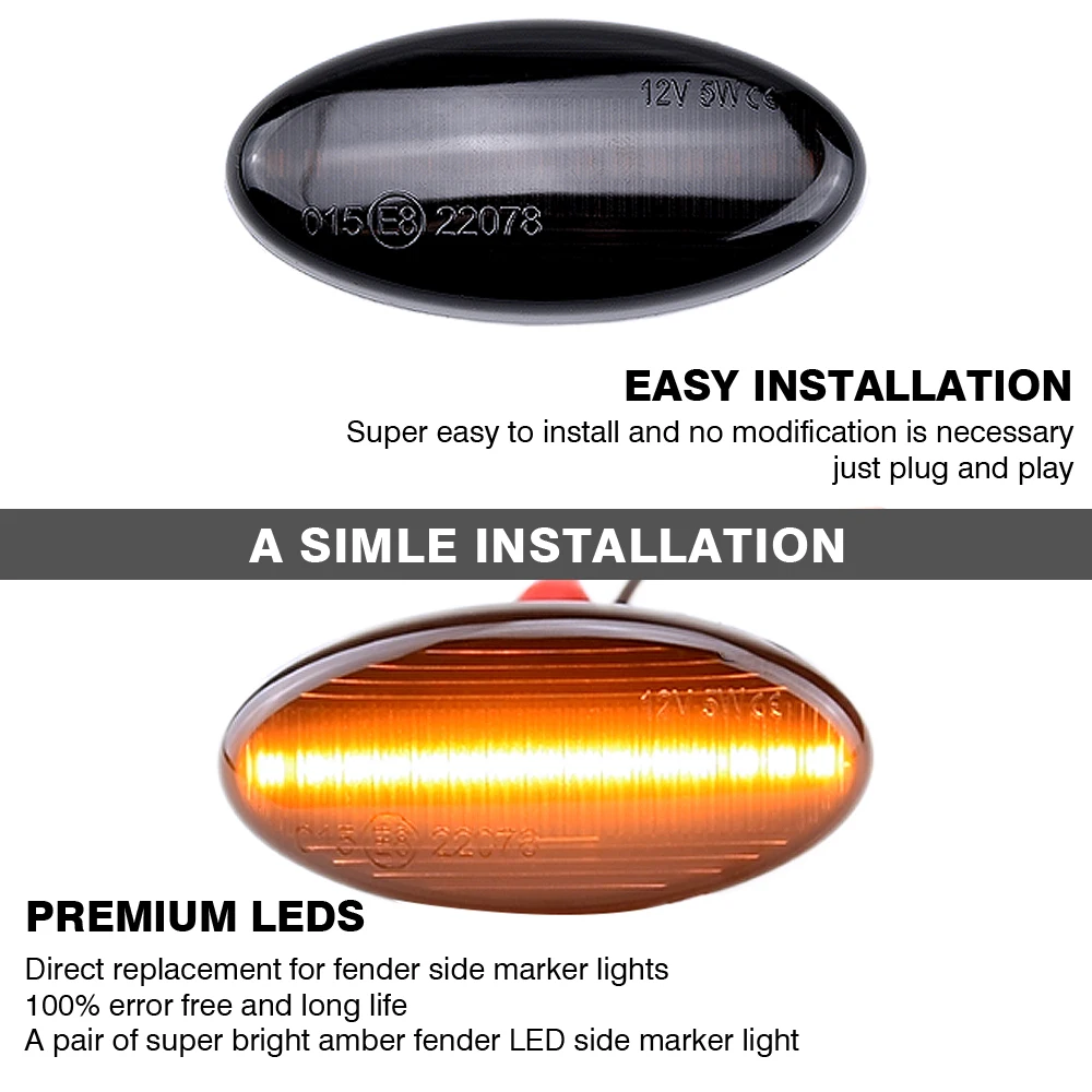 Indicador lateral LED secuencial para Mazda 3 BK 2003-2009 - imagen 3