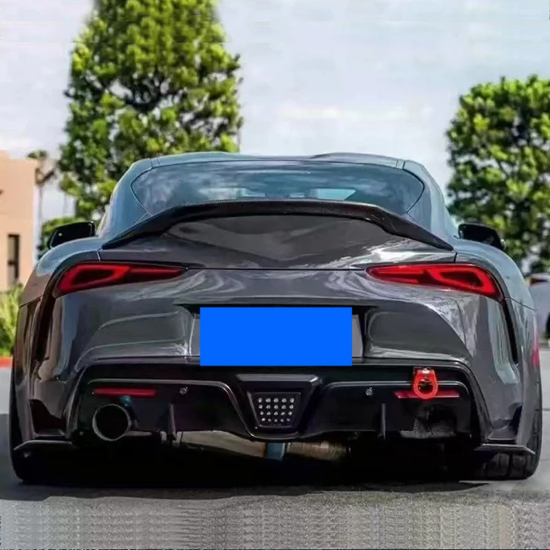 Alerón trasero de fibra de carbono estilo TRD para Toyota Supra A90 - imagen 2