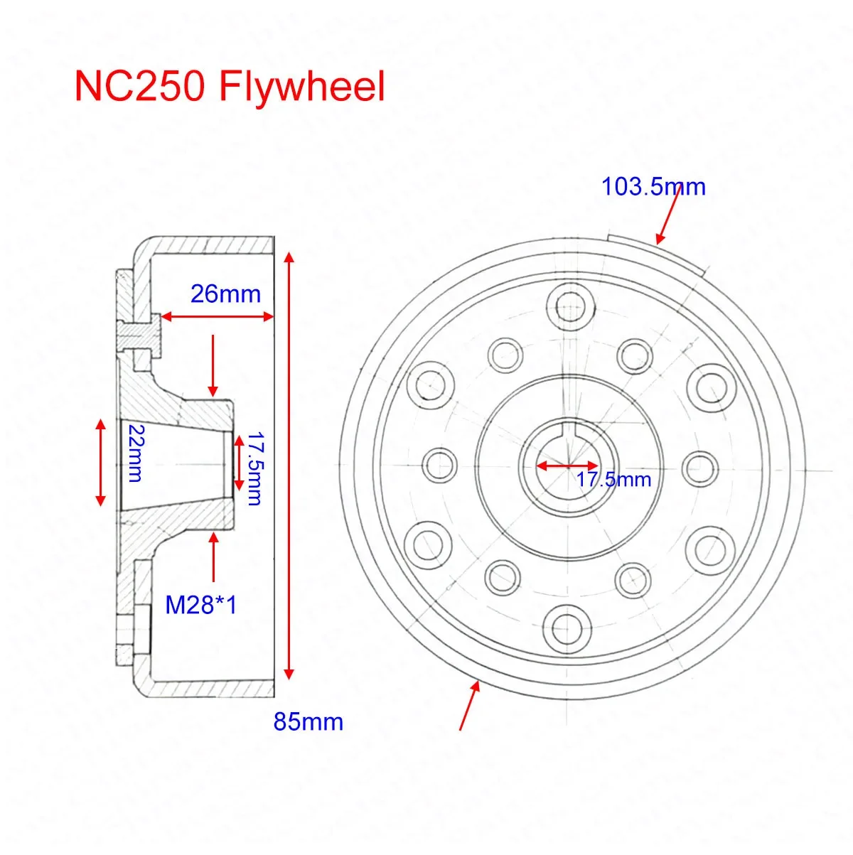 Estátor rotor magnético para Zongshen KAYO T6 - imagen 4
