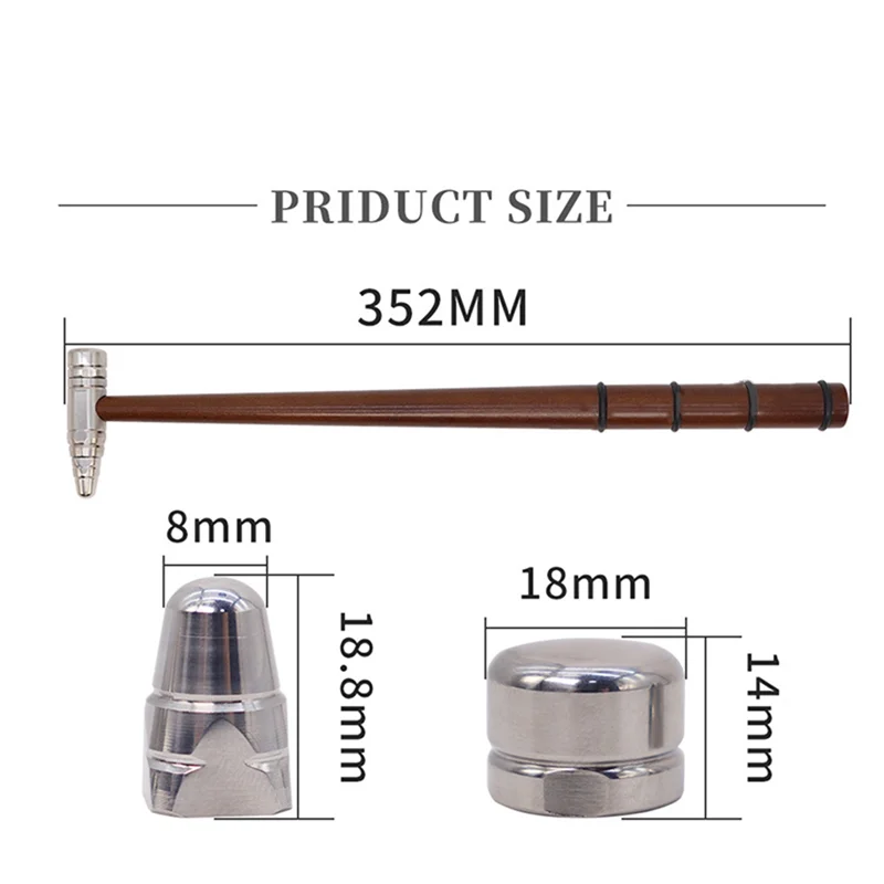 Herramienta de reparación de chapa de coche, martillo moldeador, martillo nivelador, herramienta de reparación de golpes sin costuras para reparación de automóviles de chapa de Metal - imagen 2