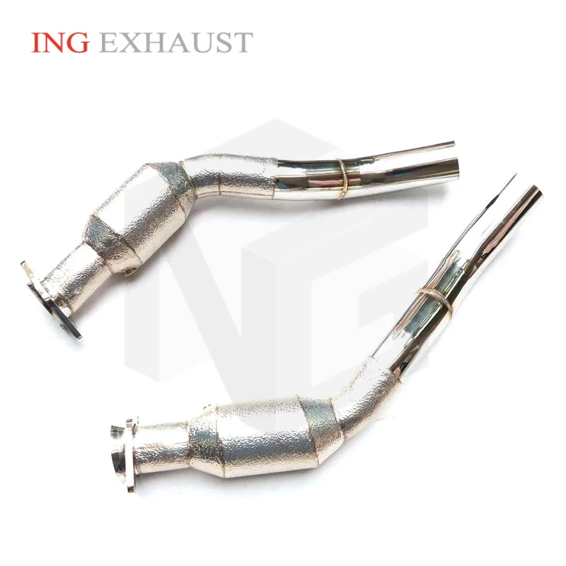 ING-Cabezal SS304, bajante de escape para Jaguar f-pace 3,0 T, sistema de motor de accesorios de carrera catalizados ternarios