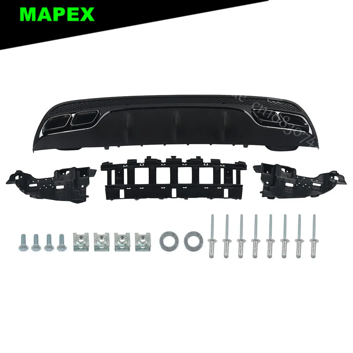 Protector de difusor trasero estilo C63 para Mercedes W205 AMG-Line - imagen 5