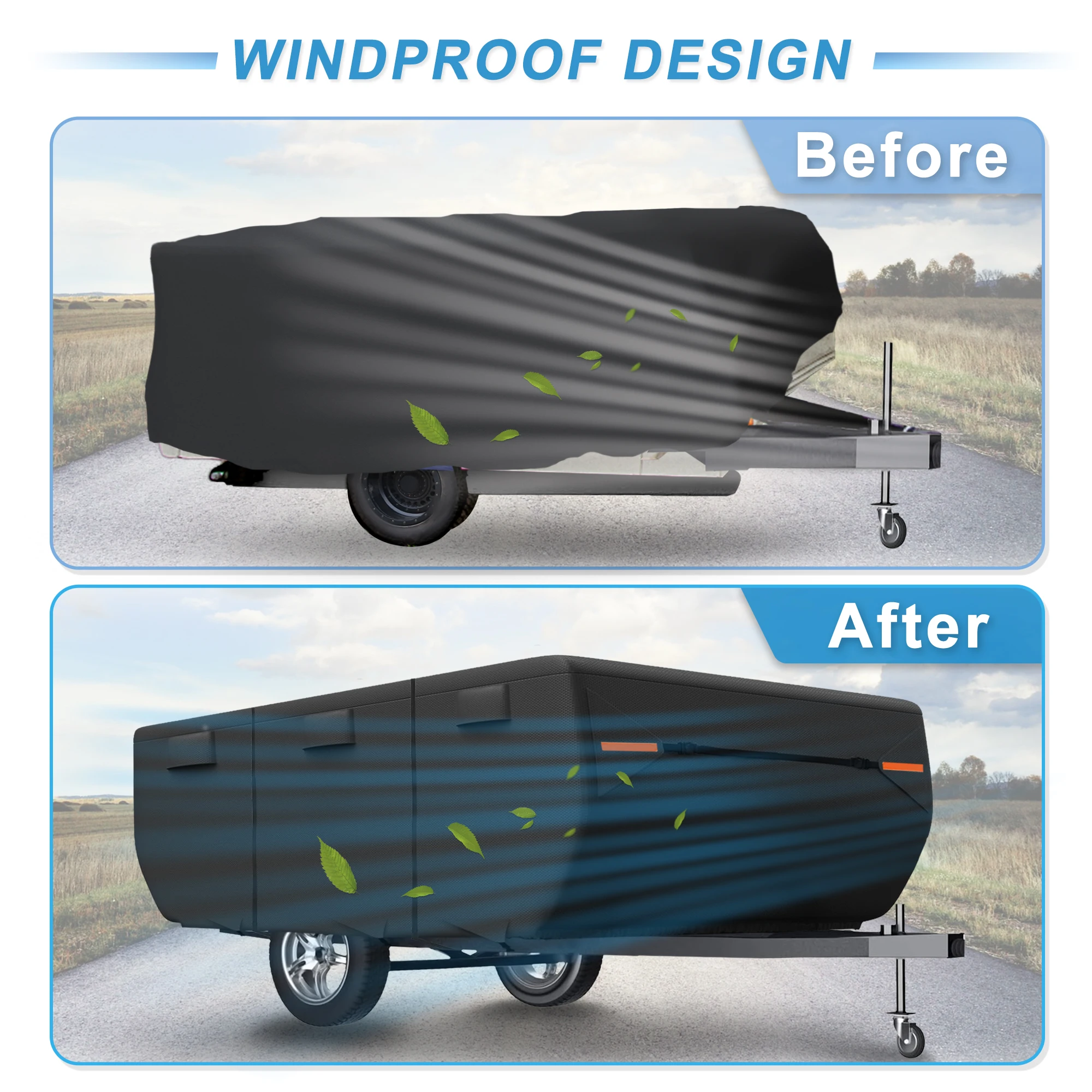 Autohaux Funda impermeable anti-UV para autocaravana de 12-14 pies - imagen 4