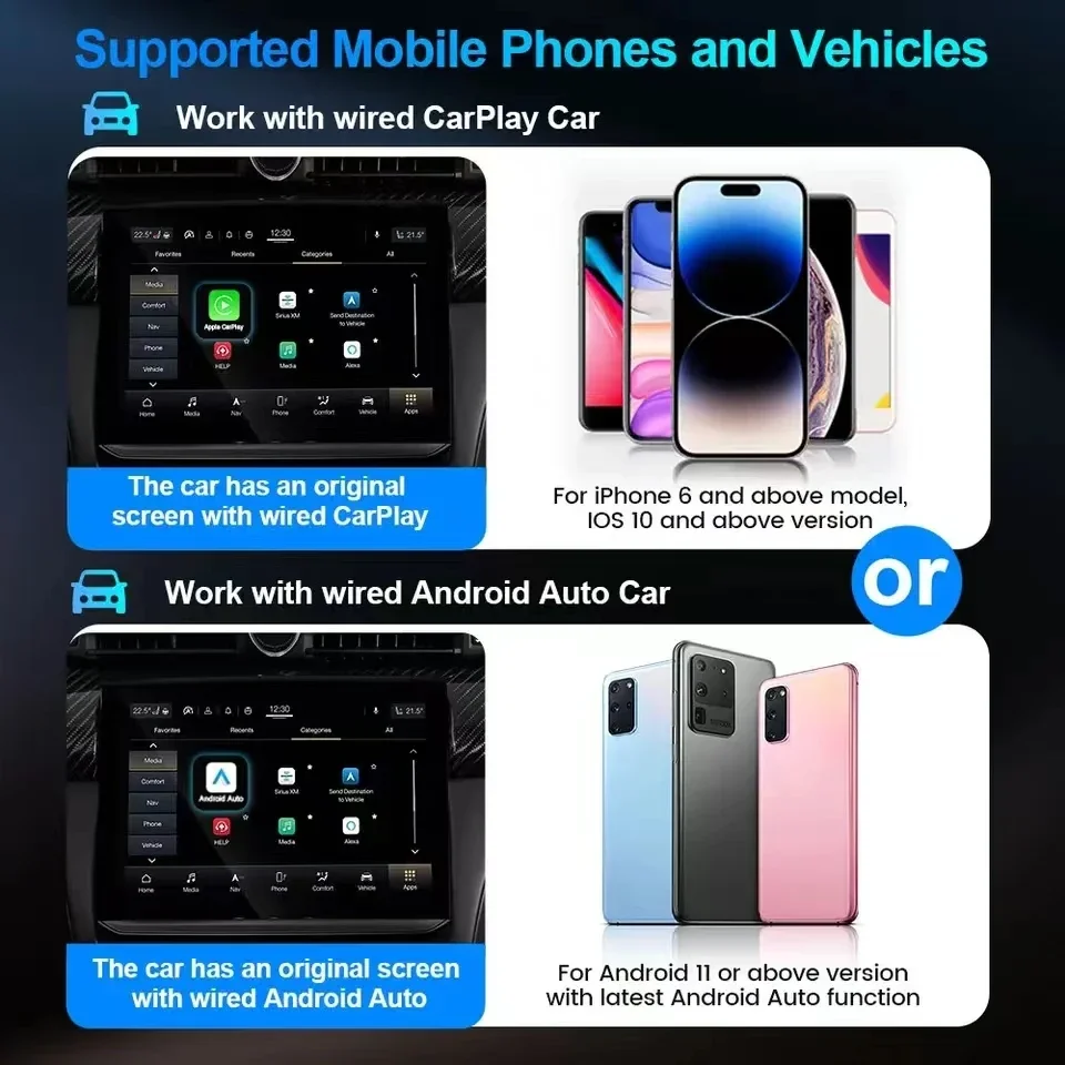 Adaptador inalámbrico CarPlay Android Auto – AI Box WiFi Plug & Play - imagen 5