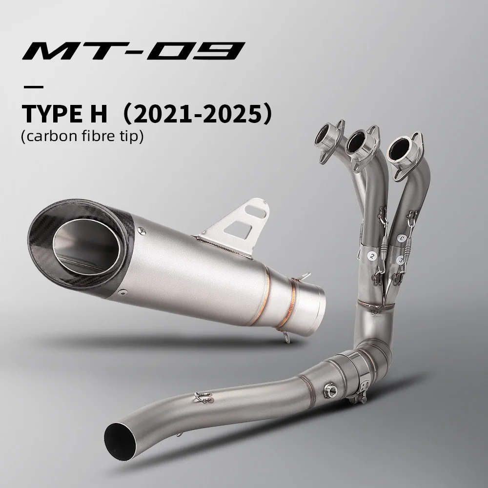 Tubo intermedio de escape 51 mm para Yamaha MT-09 y XSR900 GT 2024-2025