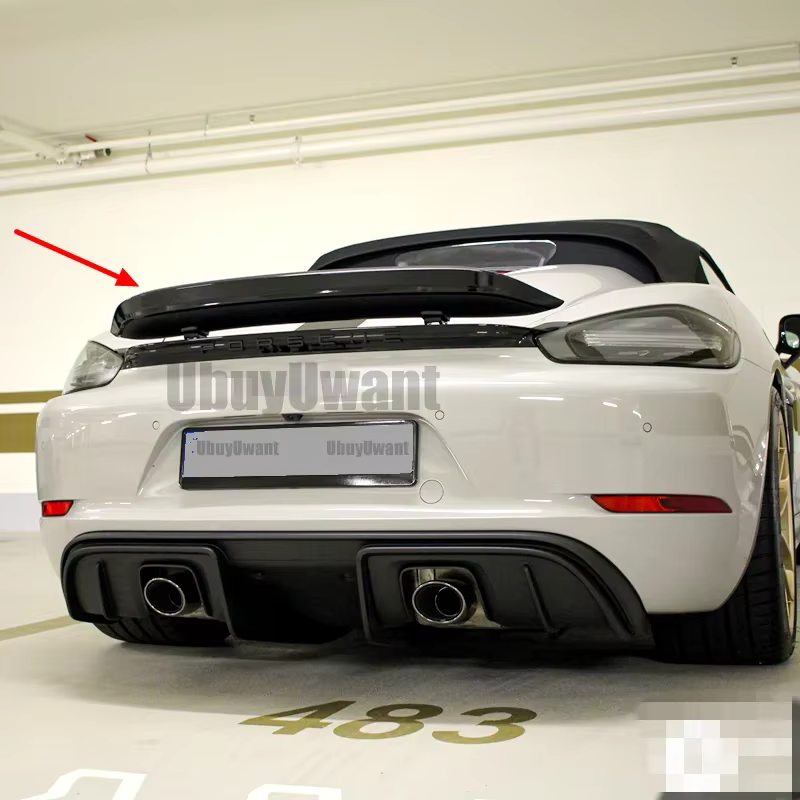 Alerón trasero de fibra de carbono Porsche 718 Cayman/Boxster 2016-2022 - imagen 5