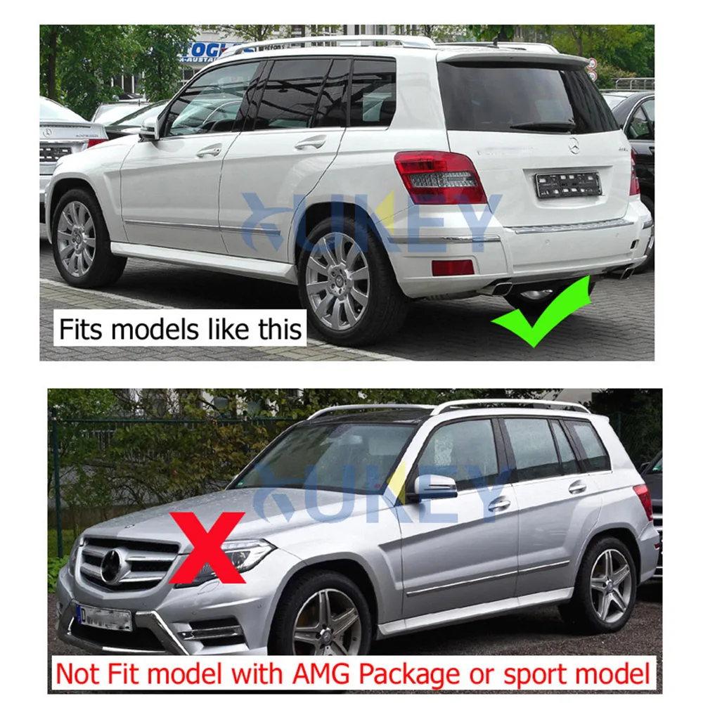 Faldillas guardabarros Mercedes-Benz GLK X204 sin estribos (2009-2015) - imagen 4
