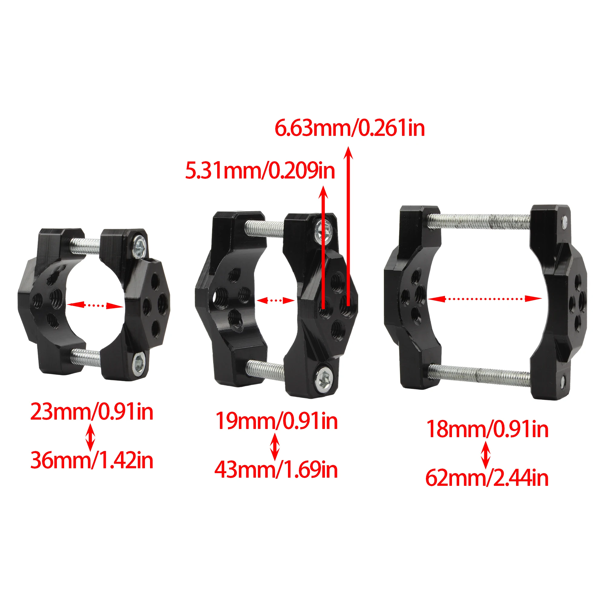 Soporte faro motocicleta abrazadera universal 32-54mm para Motocross - imagen 2