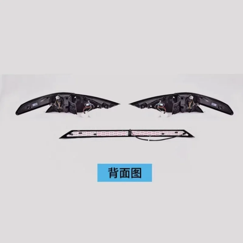 Luz trasera Led a través de conjunto de lámpara para Toyota Sienna 2021-2023 luz central trasera modificada lámpara de freno de señal de giro accesorios de coche - imagen 5