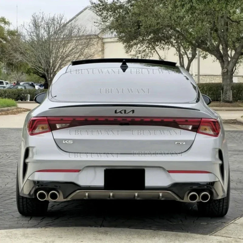 UbuyUwantFor Kia Optima K5 GT 2020 2021+ alerón ABS plástico brillante negro maletero trasero labio decoración de ala trasera de coche - imagen 5