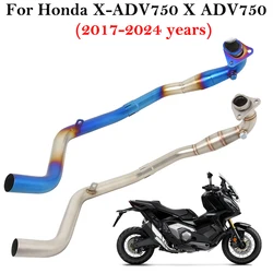 Tubo de conexión de escape Honda X-ADV 750 para silenciador original