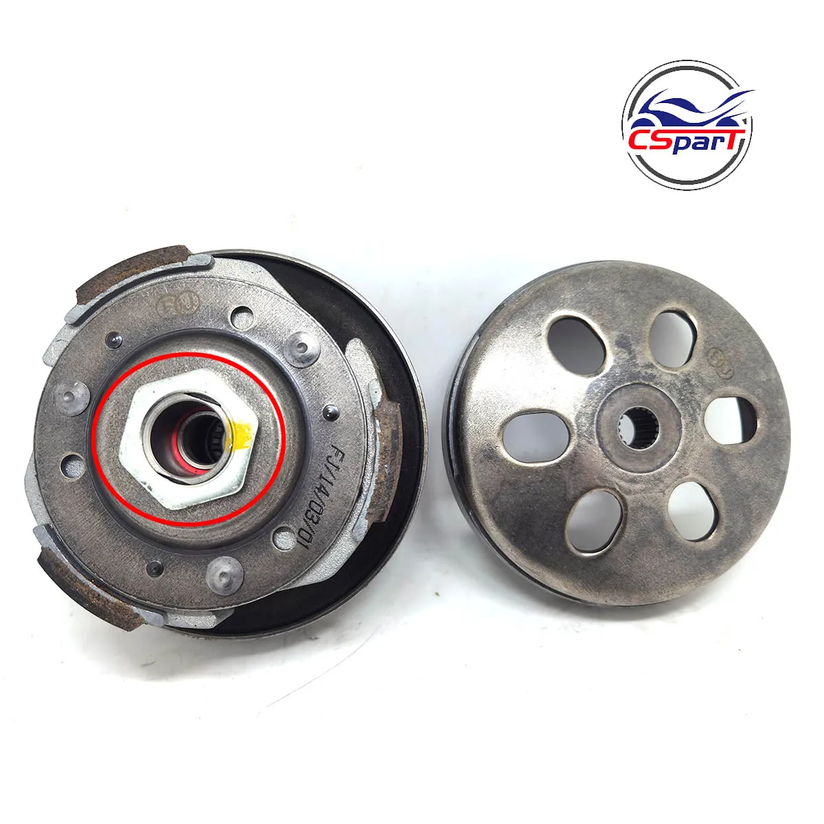 Tuerca de embrague M28 GY6 para scooter, ATV y quad - imagen 3