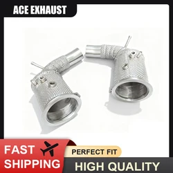 Tubo escape deportivo alto flujo ACE SUS304 para Porsche 911 992 3.0 Turbo