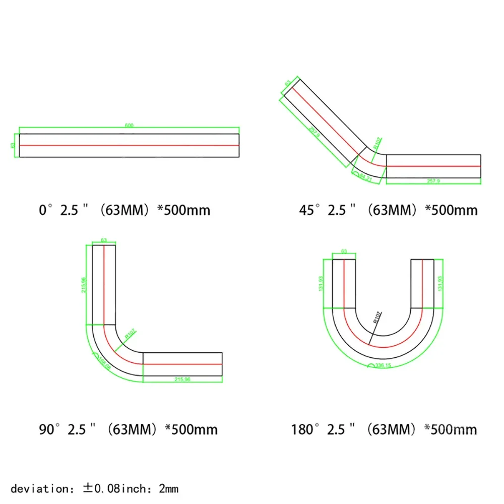 Kit intercooler aluminio turbo universal mangueras silicona abrazaderas - imagen 5