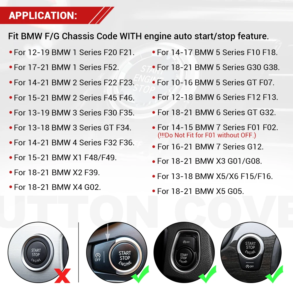 Botón arranque-stop OEM BMW Serie 1-7 - imagen 3