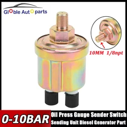 Sensor presión aceite 1/8 NPT 0-10 bar universal manómetro diésel