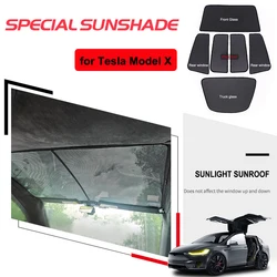Parasol de malla para techo cristal Tesla Model X delantero y trasero