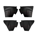 4pcs Black-red line