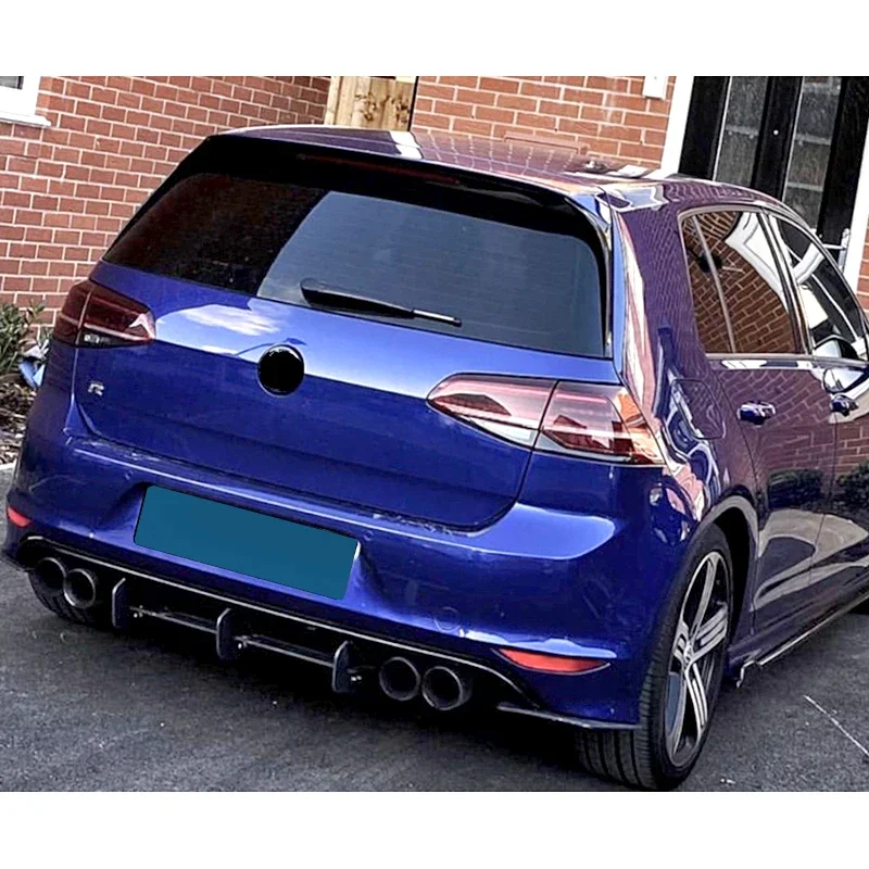 Volkswagen Golf MK7 R GTI Rline Difusor trasero negro 2014-2019 - imagen 2
