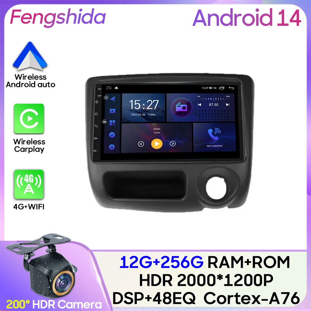 Pantalla 2DIN CarPlay Android Auto Toyota Vitz XP10 1999-2005