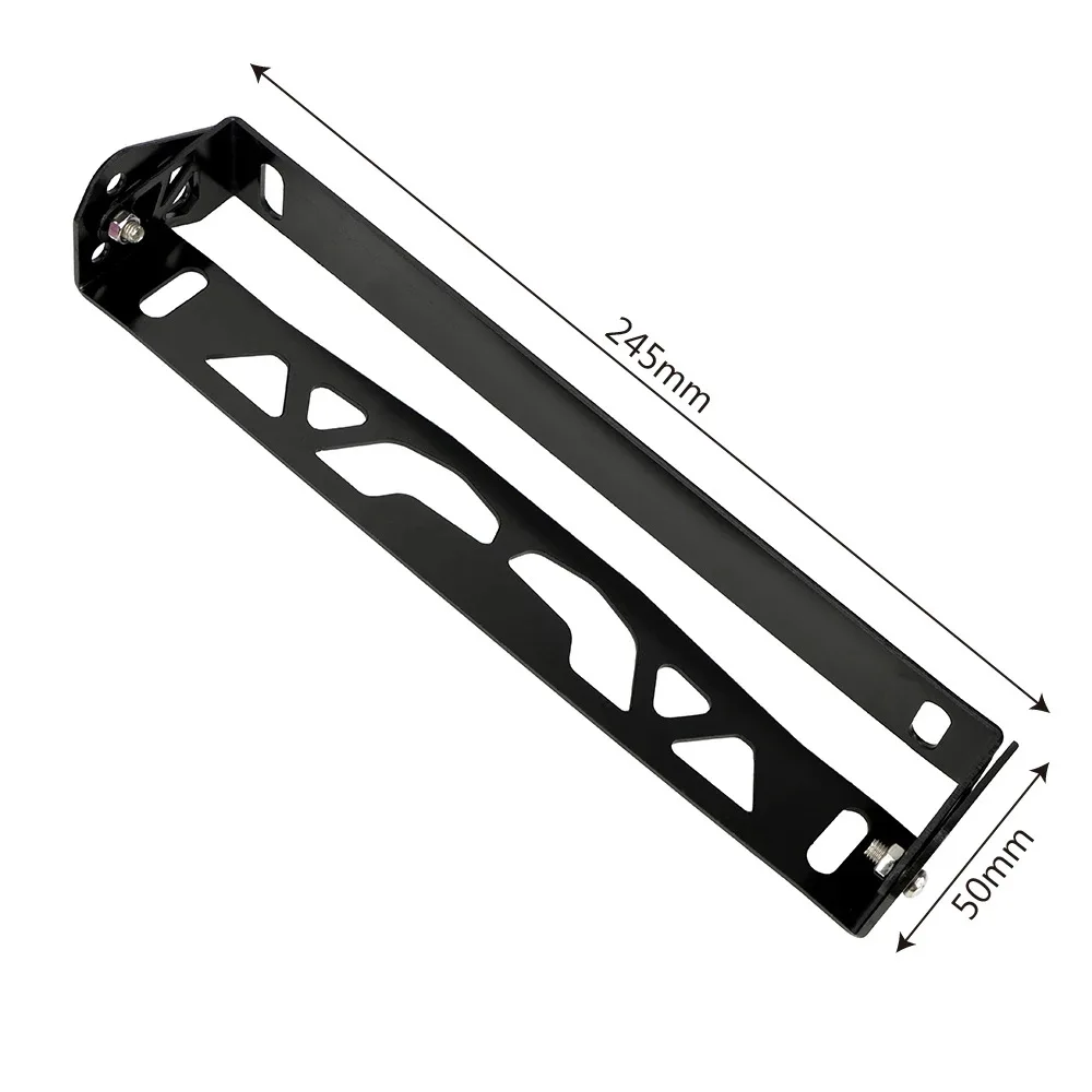 Soporte de matrícula JDM negro ajustable para tuning - imagen 2