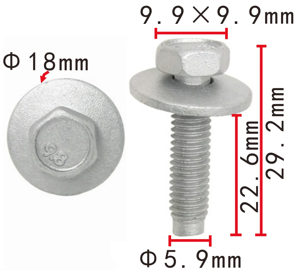 Clip fijación parachquesdelantero Tesla Model 3/S/Y 103168300B - imagen 2